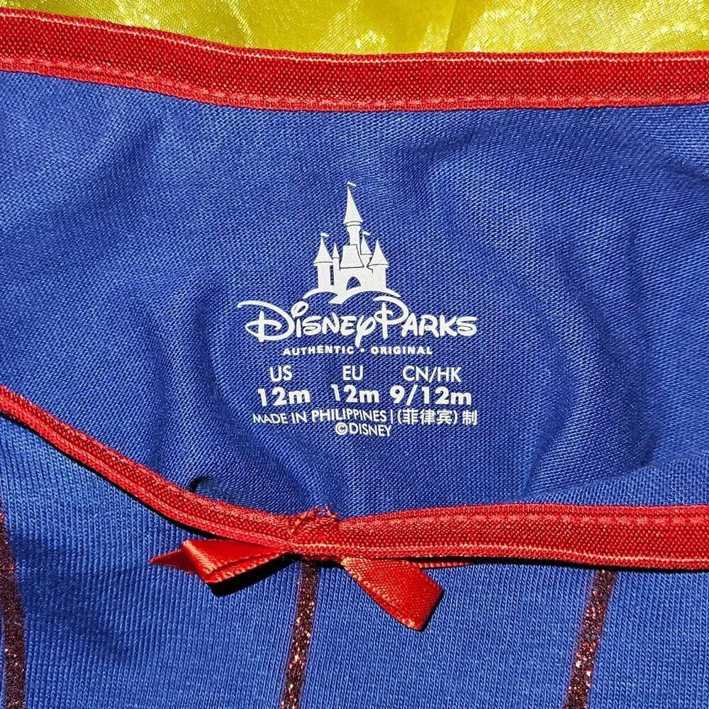 NEW Snow White Princess Dress Disney Parks Halloween Costume Baby Girl 12 Months